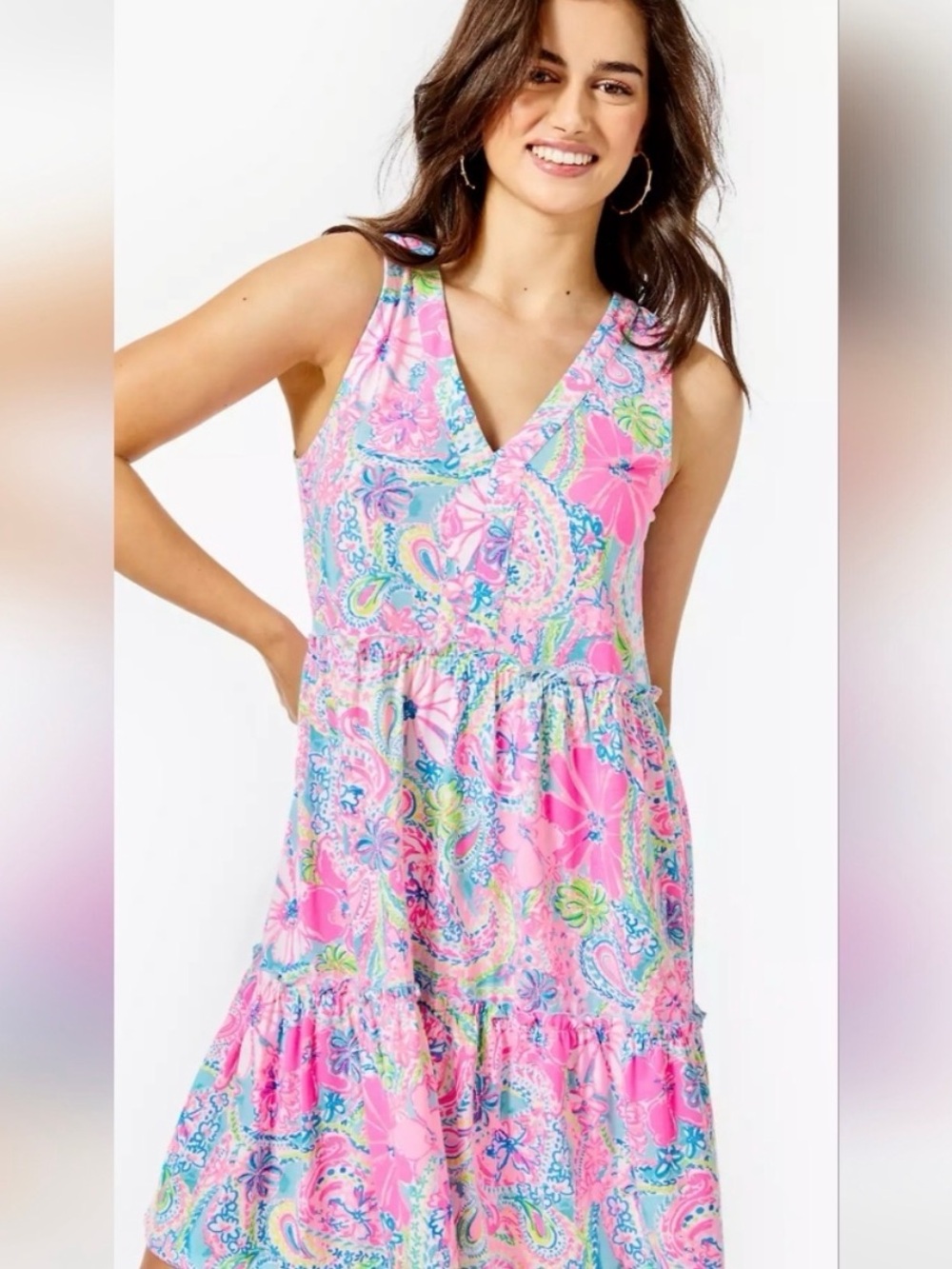 Lilly Pulitzer Lorina Swing Dress in Flock Full Of Fun